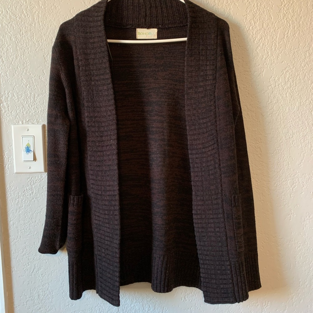 BOHO BLU  WOMENS CARDIGAN SZ S